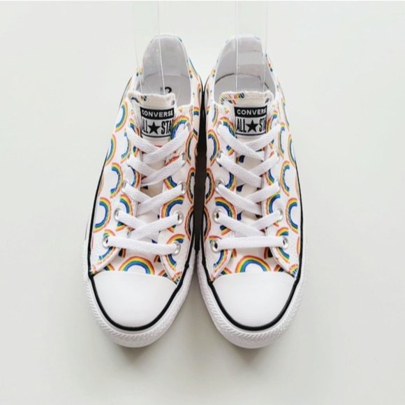 Converse Chuck Taylor All Star Bright Crimson "Rainbows" Youth 3 - Picture 3 of 6